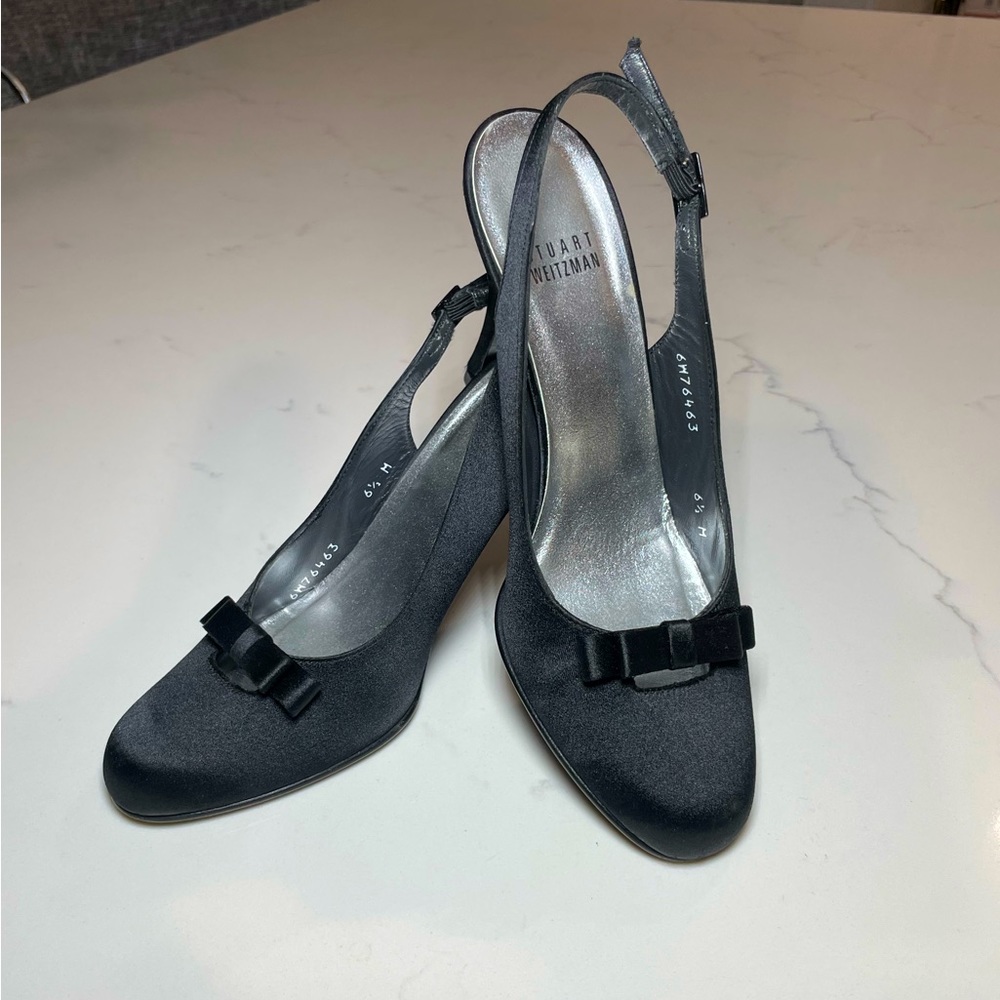 Stuart Weitzman | Satin Slingback Heels